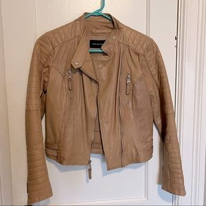 Marc New York Tan Leather Jacket